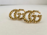 “Glam GG” Gold -Earrings Lrg