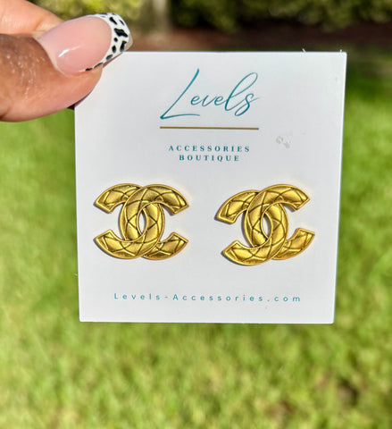 "CC” Antique Gold II Earrings
