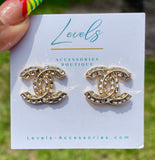 CC- Glam” Gold Earrings