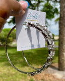 “Tanisha” Hoop Earrings - Clear