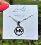 M Necklace- Silver I