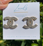 "CC- Glam II” Gold Earrings