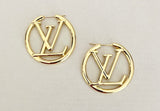 “LV- I" Hoops - Gold