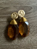“Sonya” Earrings - Amber