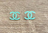 “CC VI” Earrings - Aqua