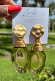 “Sonya” Earrings - Olive