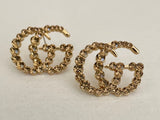 “Glam GG” Champagne -Earrings Lrg