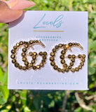 “Glam GG” Gold -Earrings Lrg