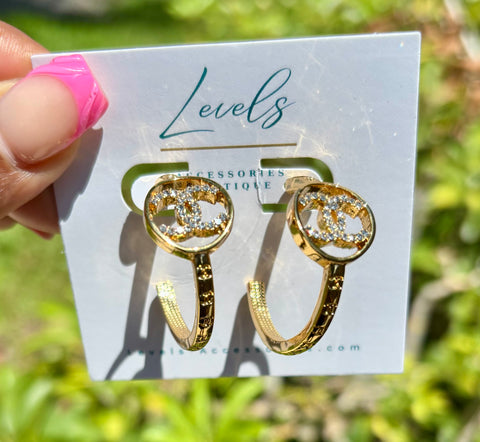 “CC Glam" Hoops Small