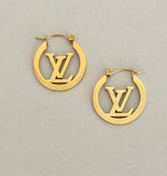 “LV I" Mini Hoops