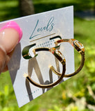 “CC Glam" Hoops Small