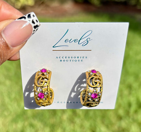 “GG” AGP Earrings
