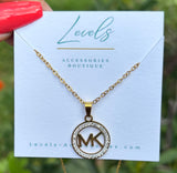 M Necklace - Gold