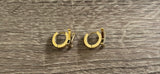 "LV” Mini Gold Hoops