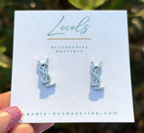 “YSL IV” Silver Earrings