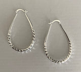 “Rita” Hoop Earrings Silver